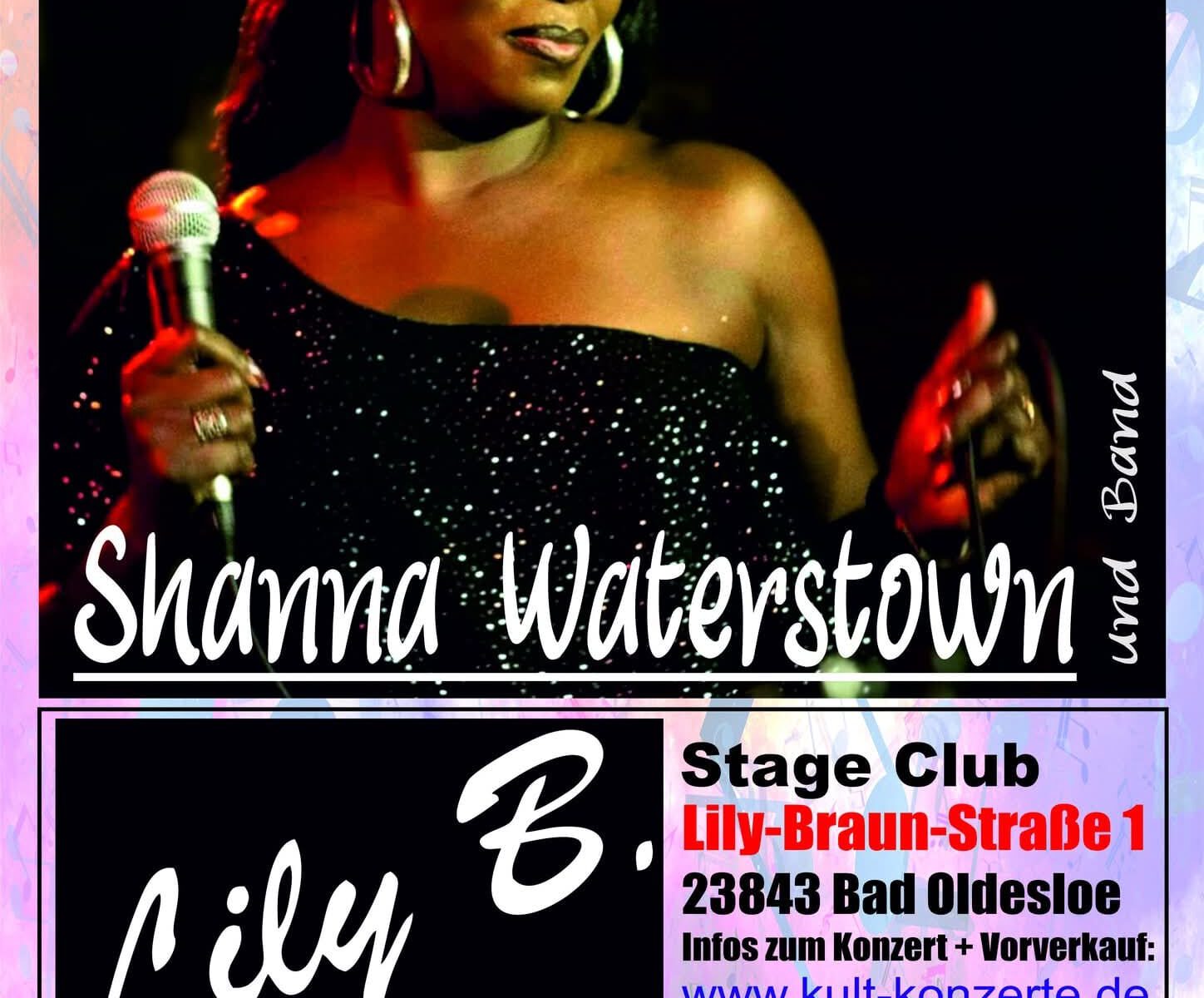Shanna Waterstown – Blues- und Soul-Sängerin live mit Band im Lily B. Stage Club Bad Oldesloe